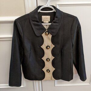 Kate Spade women's black blazer size 10 in viscose